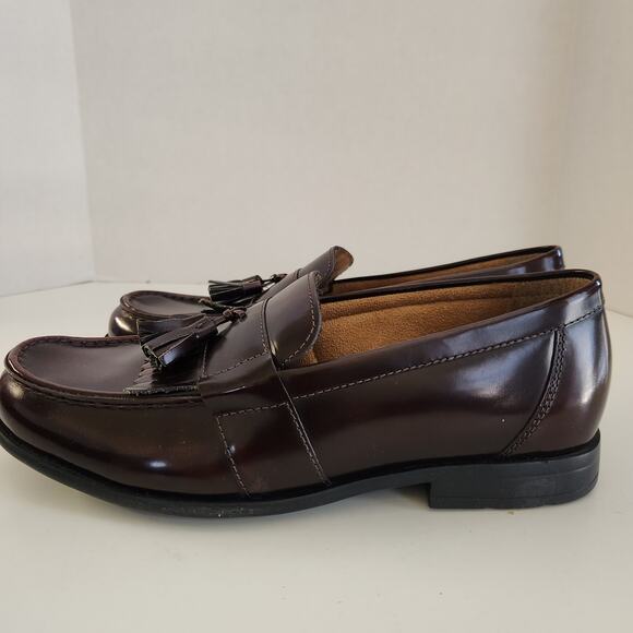Nunn Bush Men Denzel Moc Toe Kiltie Tassel  Loafer KORE Comfort , Burgundy, 8 main image 7
